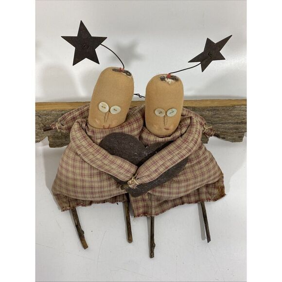 Vtg Dan DiPaolo Angel Decor Wood Metal Folk Art Primitive Rustic Signed Original - Picture 9 of 11
